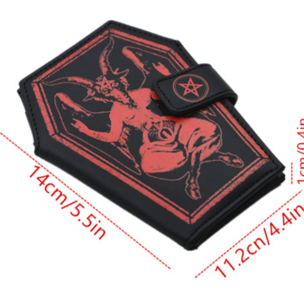 Gothic Baphomet Coffin Shaped Wallet By Kreepsville - Picture 8 of 8